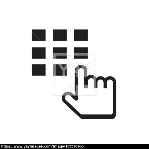 Click, Hand Icon Vector
