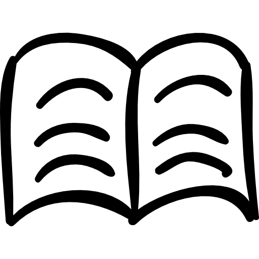 Text Book Hand Drawn Outline