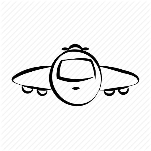 Air Travel, Airplane, Fly, Hand Drawn, Plane Icon