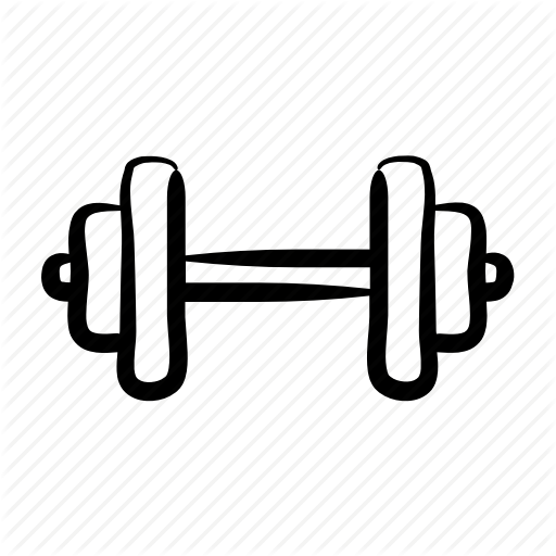 Bodybuilding, Dumbbell, Fitness, Gym, Hand Drawn, Strength