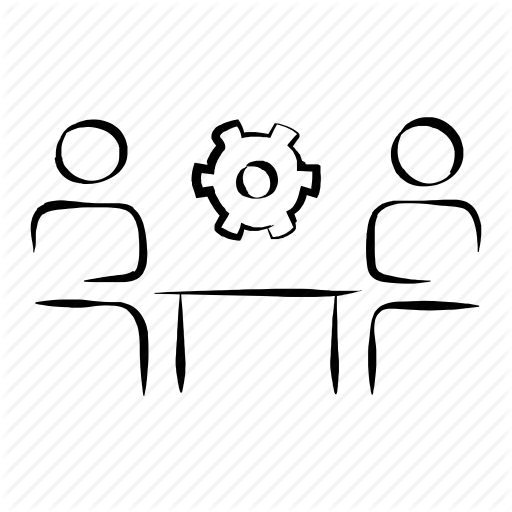 Business, Gear, Hand Drawn, Strategy, Teamwork Icon
