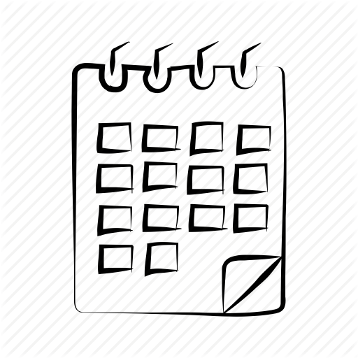 Calendar, Date, Deadline, Event, Hand Drawn Icon