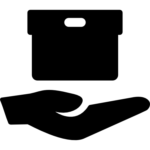 Box On Hand Icons Free Download