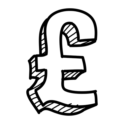 Hand Drawn Pounds Icon