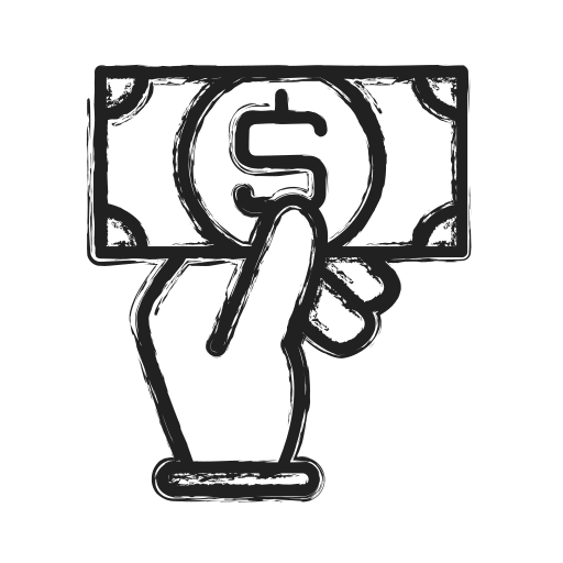 On, Hand, Money Icon Free Of Business Icons