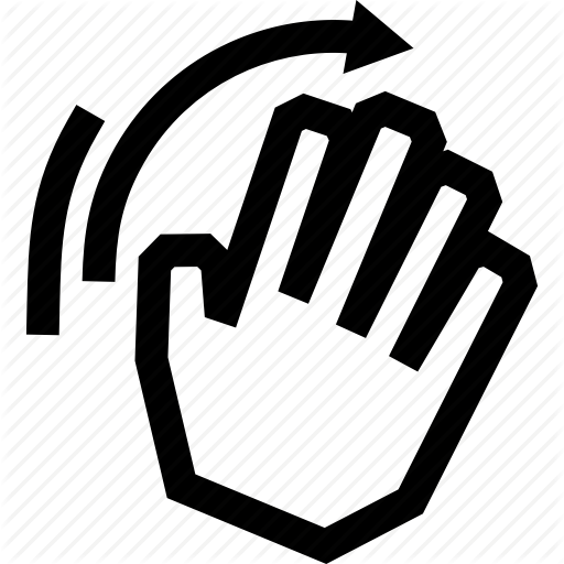 Hand, Palm, Right, Wave, Waving Icon