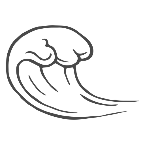 Ocean Wave Hand Drawn