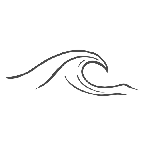 Sea Wave Hand Drawn