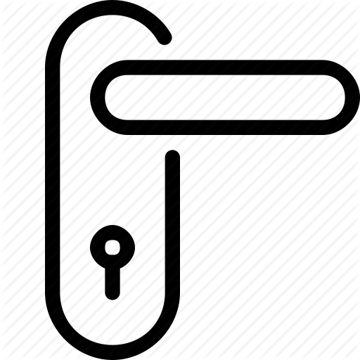 Door, Handle, Lock Icon