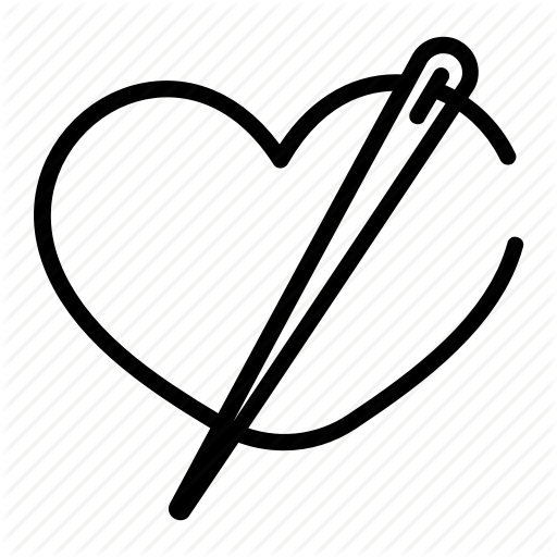 Craft, Handmade, Love, Needle, Sew Icon