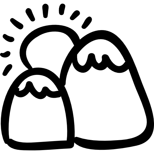 Sunny Landscape Handmade Symbol