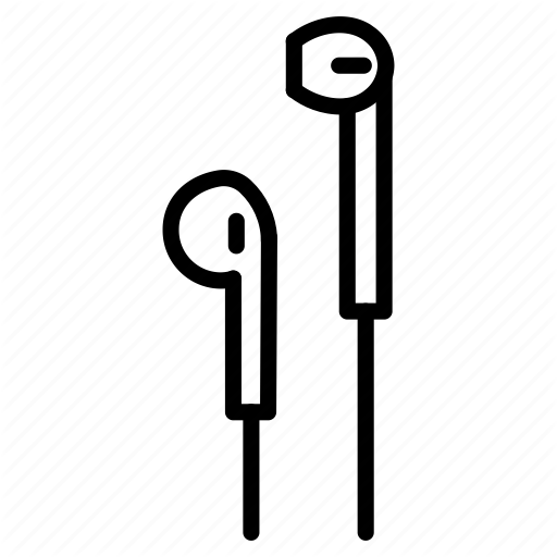 Audio, Earbuds, Earphone, Entertainment, Equipment, Handsfree Icon