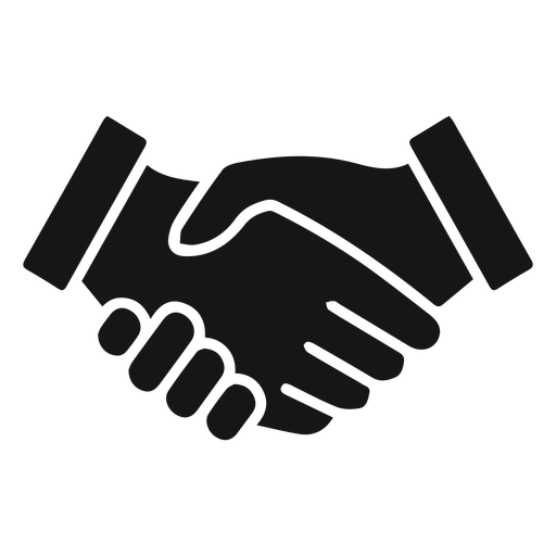 Handshake Silhouette Icon