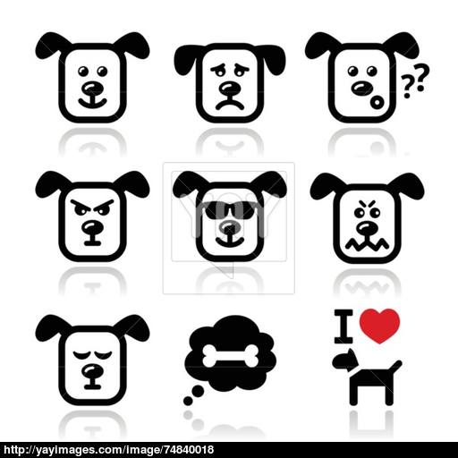 Dog Icons Set
