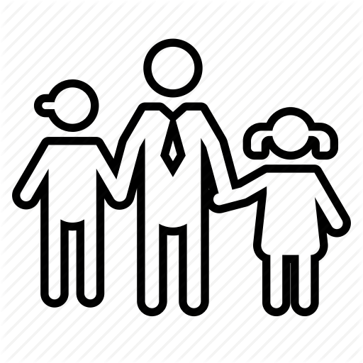 Daughter, Family, Father, Happy Family, Son Icon