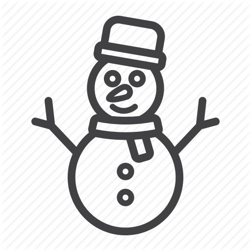 Christmas, Happy, Holiday, New Year, Snowman, Xmas Icon