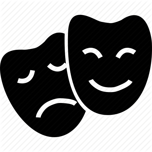 Entertainment, Masks, Sad, Sad And Happy Icon