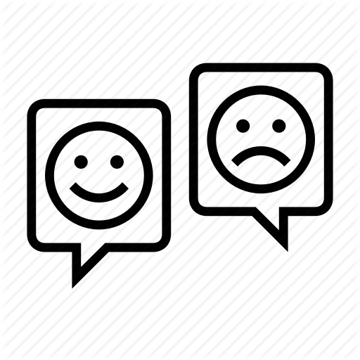 Communication, Emotions, Happy, Messages, Sad Icon