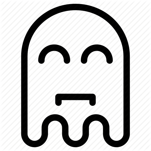 Emoji, Emoticon, Ghost, Happy, Sad Icon