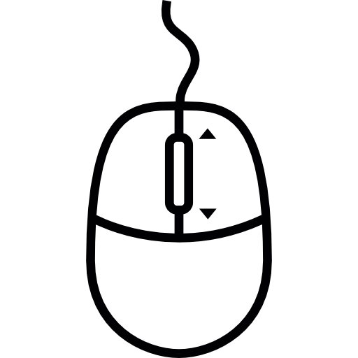 Mouse With Scroll Wheel, Ios Interface Symbol Icons Free Download