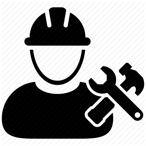 Builder, Construction, Engineer, Hard Hat, User, Worker, Wrench Icon