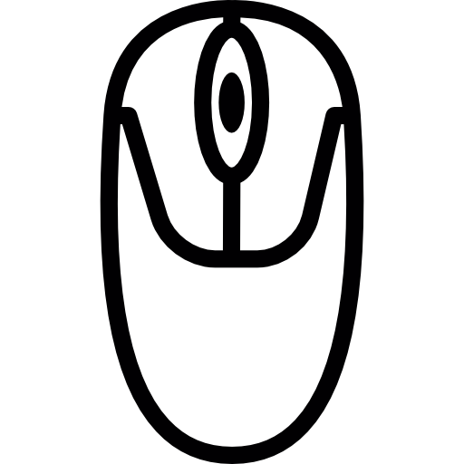 Computer Mouse Top View