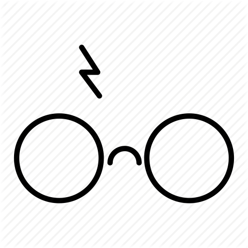 Collection, Final, Glasses, Harry, Potter, Round, Scar Icon