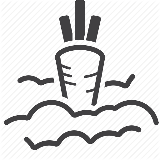 Carrot, Gardening, Ground, Harvest Icon