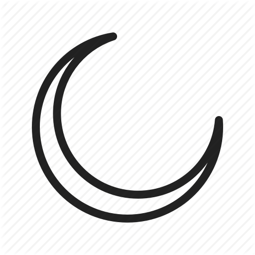 Dark, Evening, Moon, New, Night, Sky, Twilight Icon