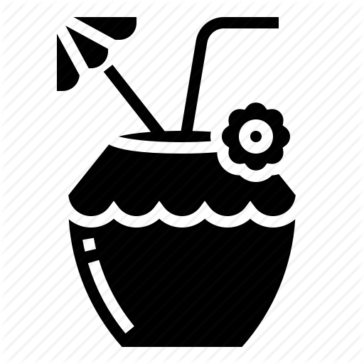 Beverage, Coconut, Fruit, Hawaii Icon