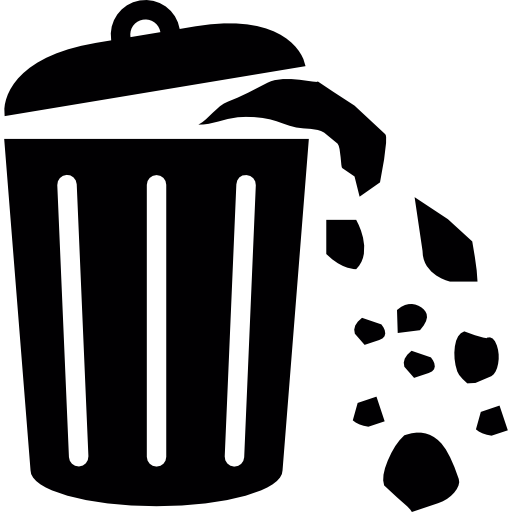 Waste Can Full Of Trash Icons Free Download