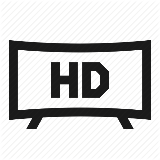 Hd, Resolution, Screen, Smart, Tv Icon