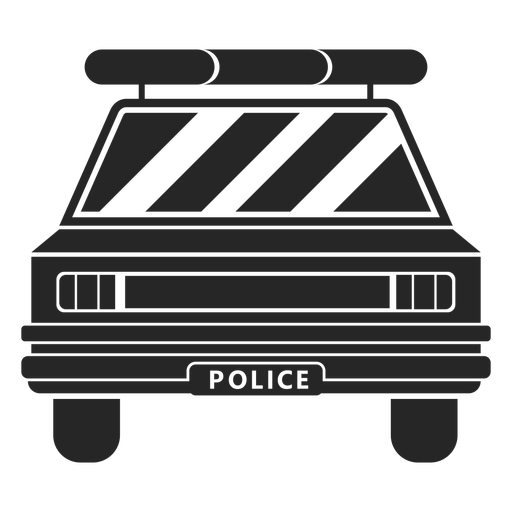 Car Police Headlight Silhouette