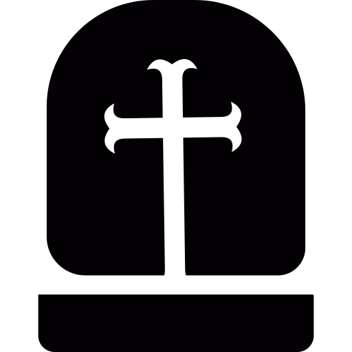 Headstone With Cross Png Icon