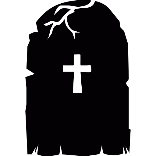 Cross, Dead, Death, Tombstone, Creepy, Headstone Icon