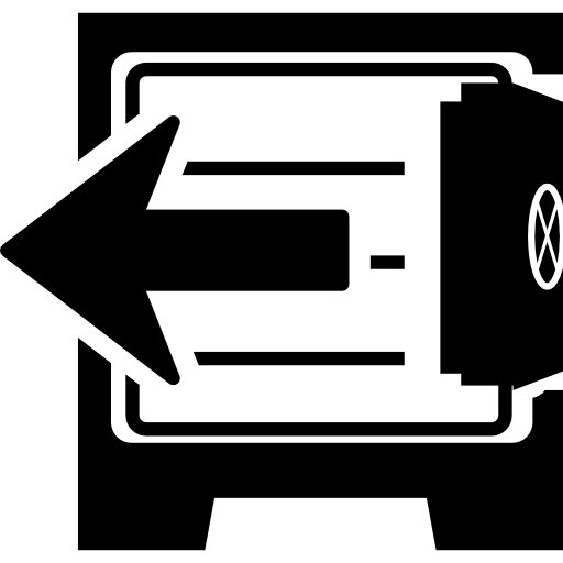 Withdraw Of A Safe Box Icons Free Download