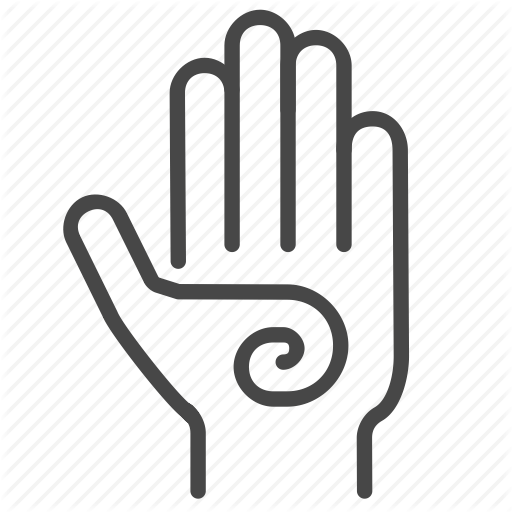 Fingerprint, Hand, Healthcare, Healthy, Massage, Wellness Icon