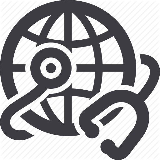Global Health, Global Healthcare, Stethoscope Icon