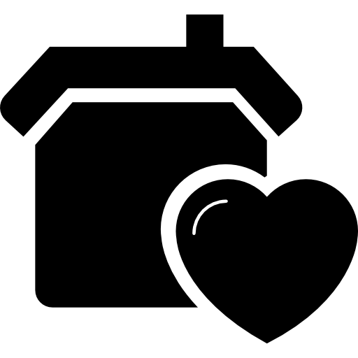 Home With A Heart Icons Free Download