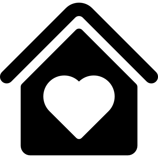 House With Heart Shape Icons Free Download