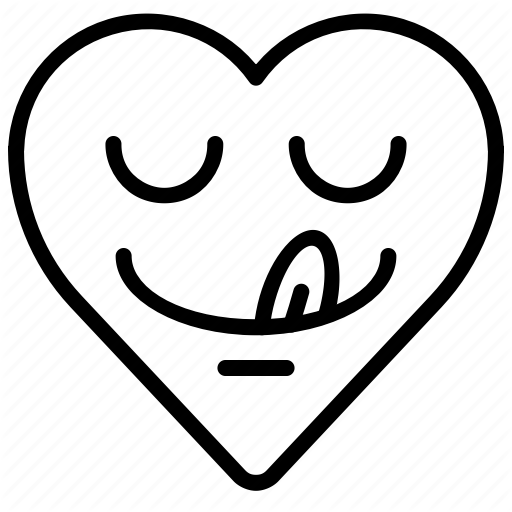 Emoji, Emotion, Heart, Tasty, Yummy Icon