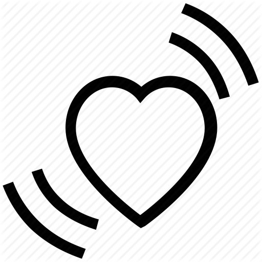 Heart Signals, Heart Waves, Heartbeat Love Concept, Love Symbol