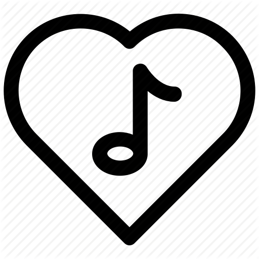 Heart, Music, Note Icon Icon