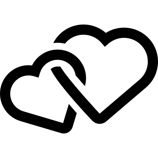 Intertwined Hearts Icons Free Download