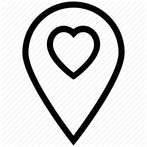 Favourite Place, Heart Locator, Heart Pin, Love Pin, Love Sign