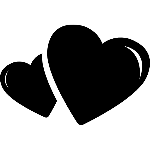 Two Black Heart Png Transparent Two Black Heart Images