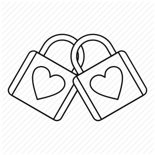 Background, Line, Lock, Outline, Padlock, Two, White Icon