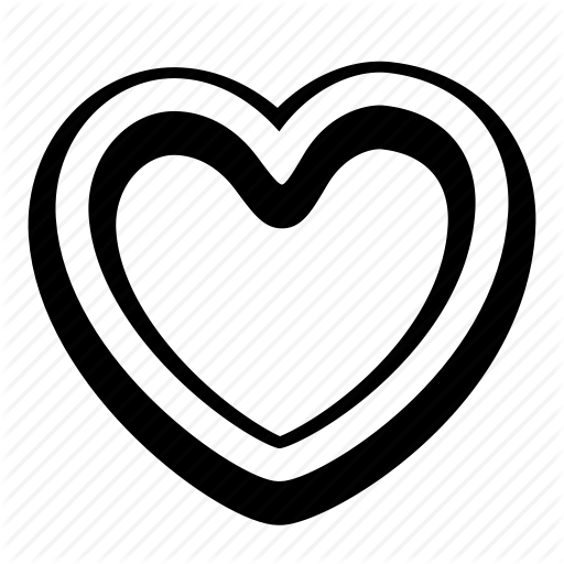Cartoon, Heart, Outline, Toon, Ui Icon
