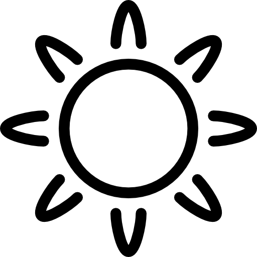 Sun, Day, Heat, Nature, Sunny, Hot Icon