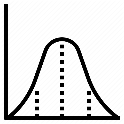 Curve, Distribution, Normal, Percentile Icon